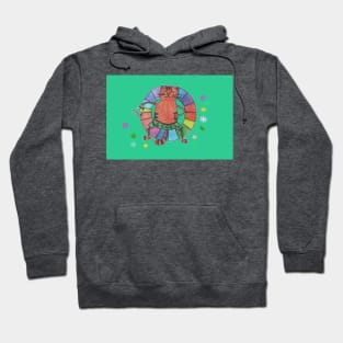 Cat Chilling on the Lawn Hoodie